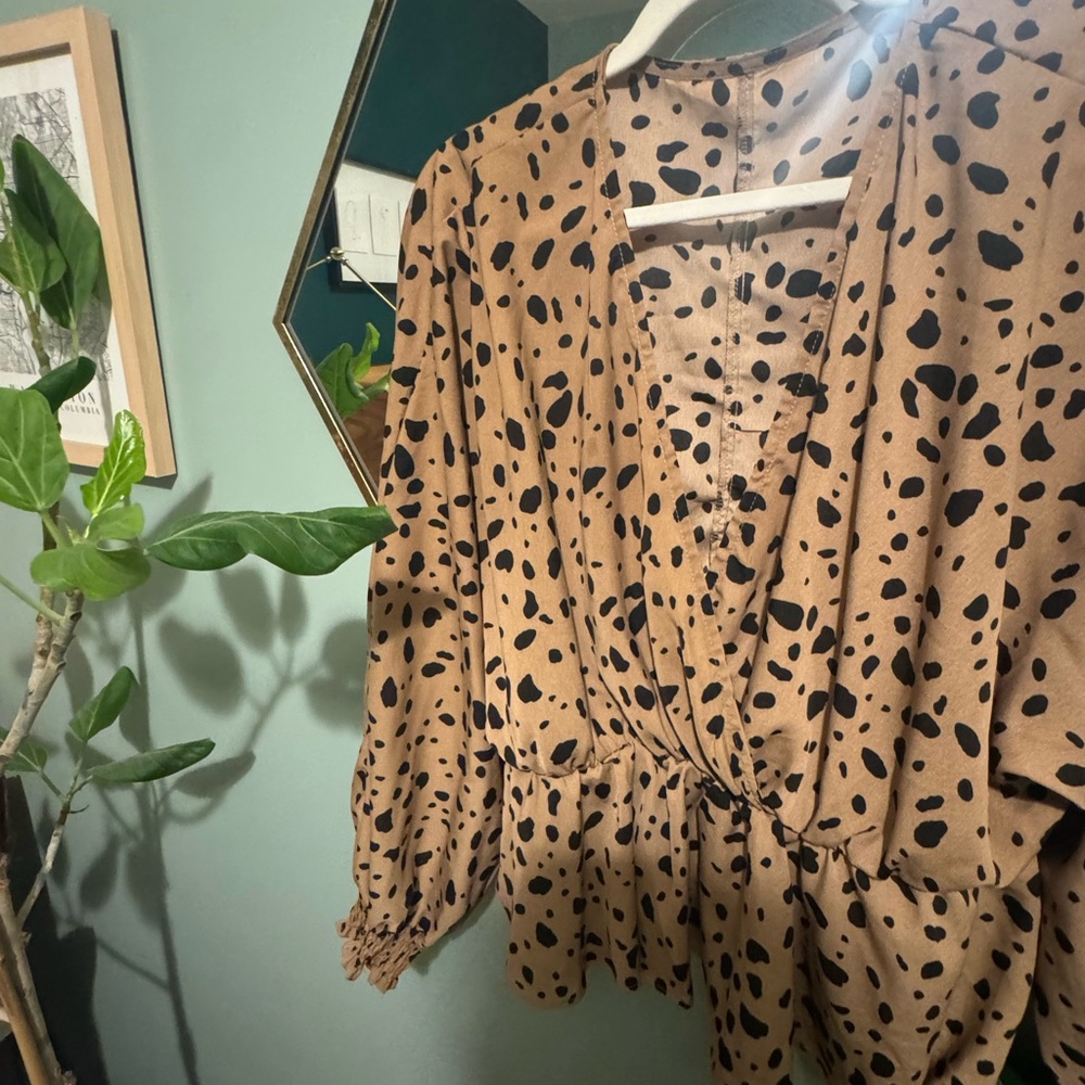 Leopard Print Women's Top